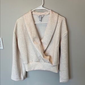 SPANX AIR ESSENTIALS Cream Wrap Blouse